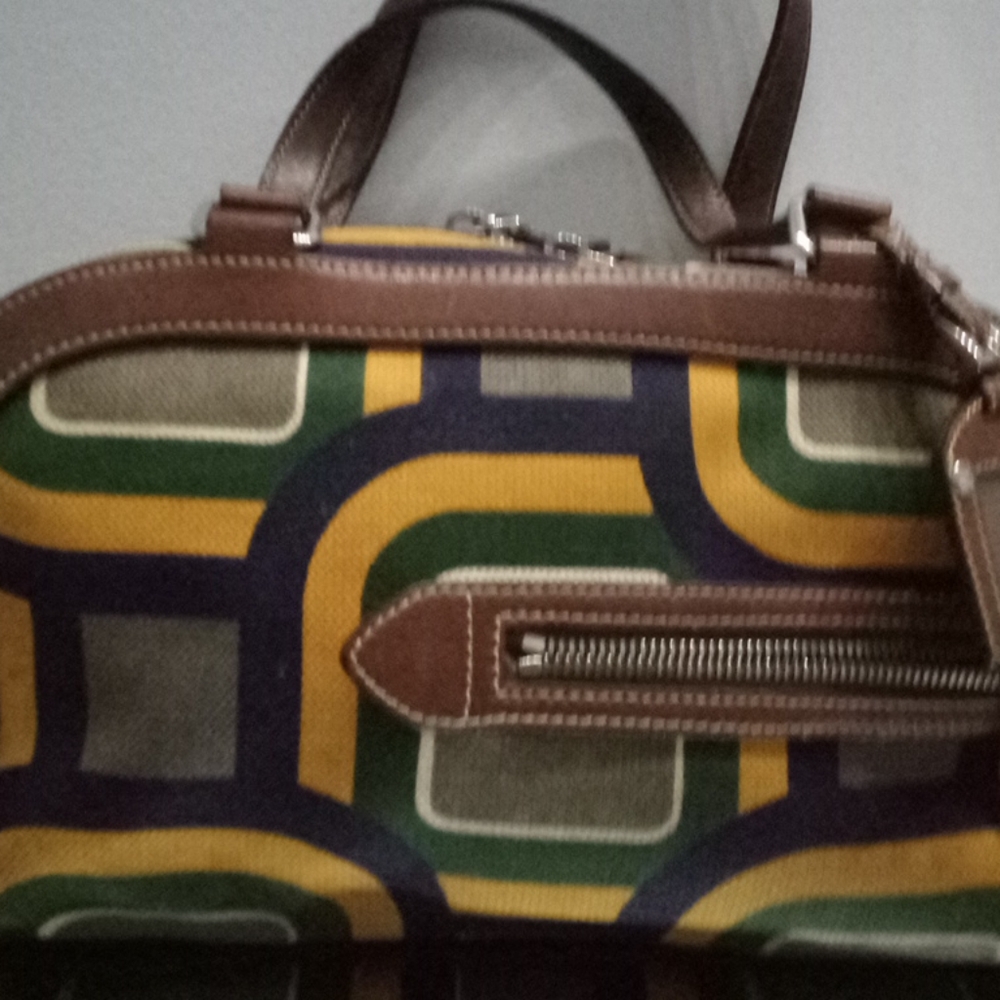 PRADA Authentic Leather Trim and Leather Lined Bag